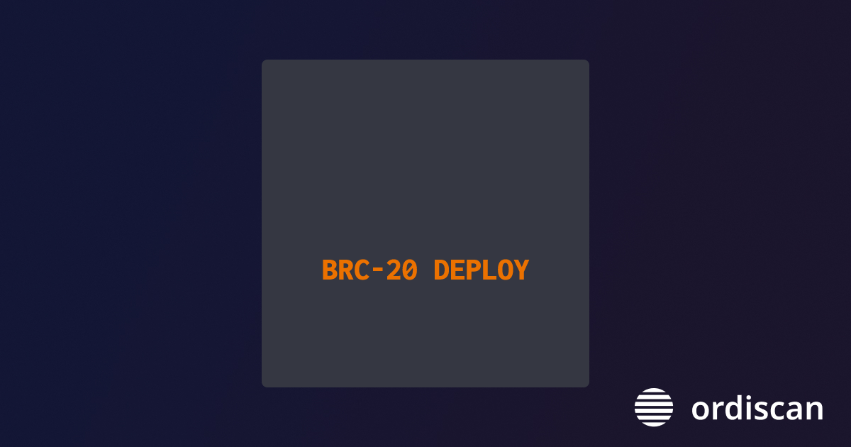 🧙‍♂ (BRC-20) | Ordiscan