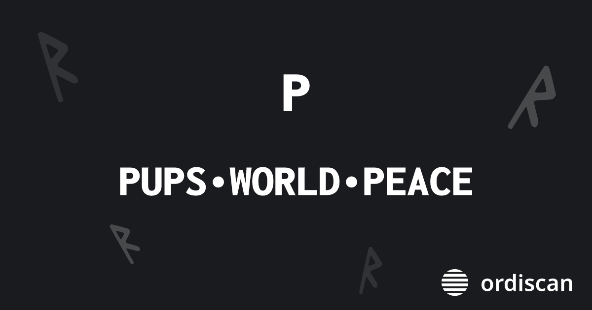 PUPS•WORLD•PEACE Price